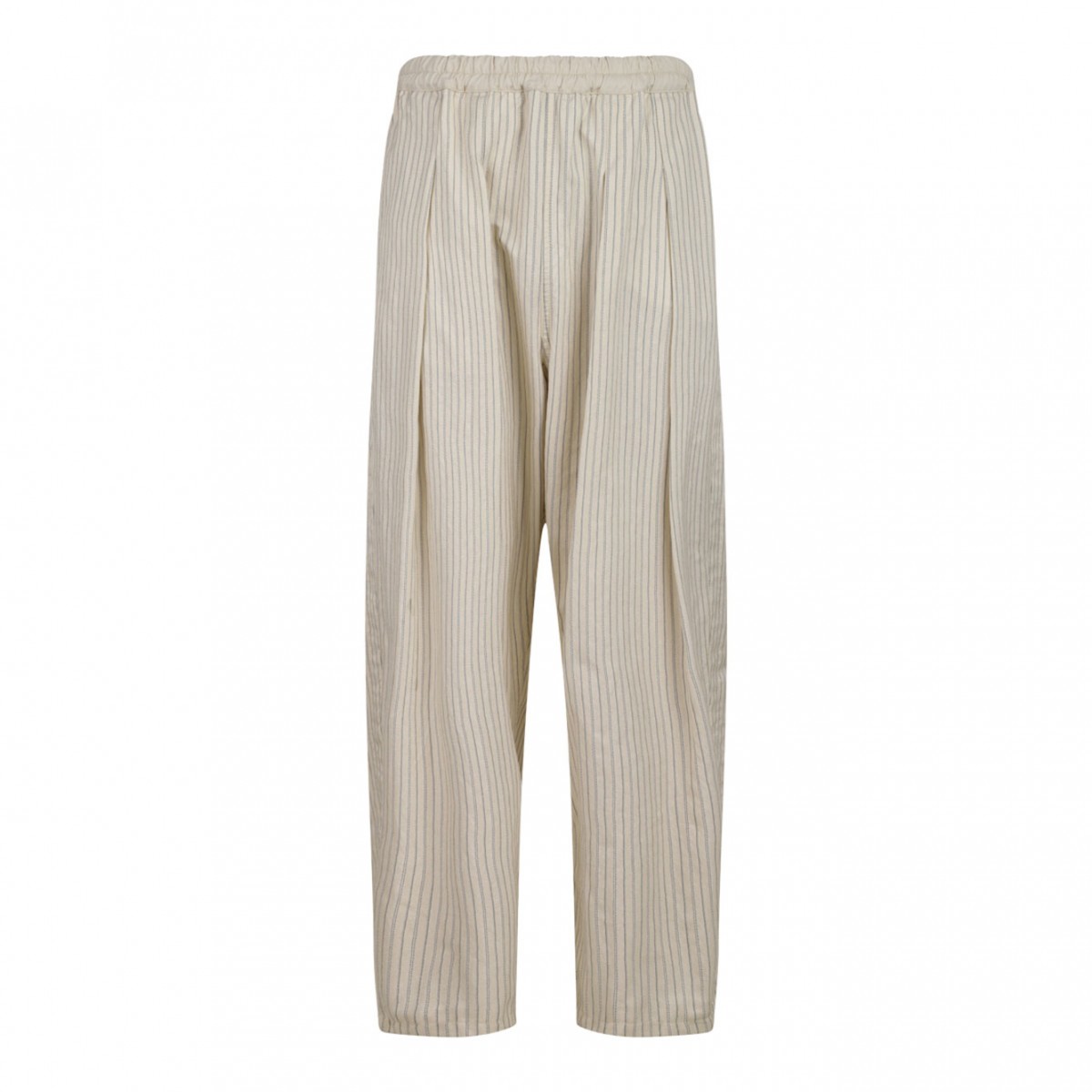 Light Beige Pinstripe Trousers