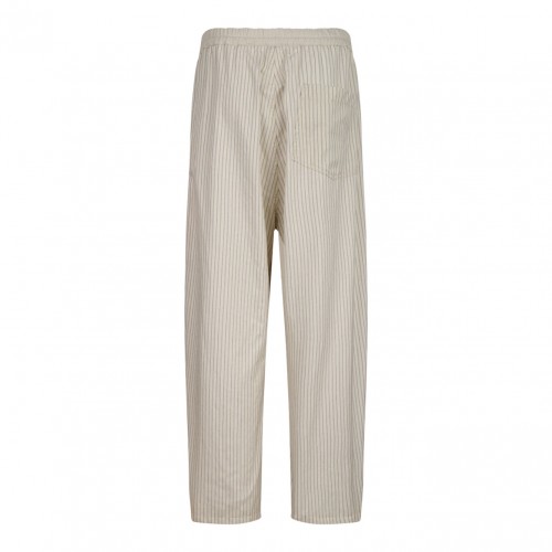 Light Beige Pinstripe Trousers