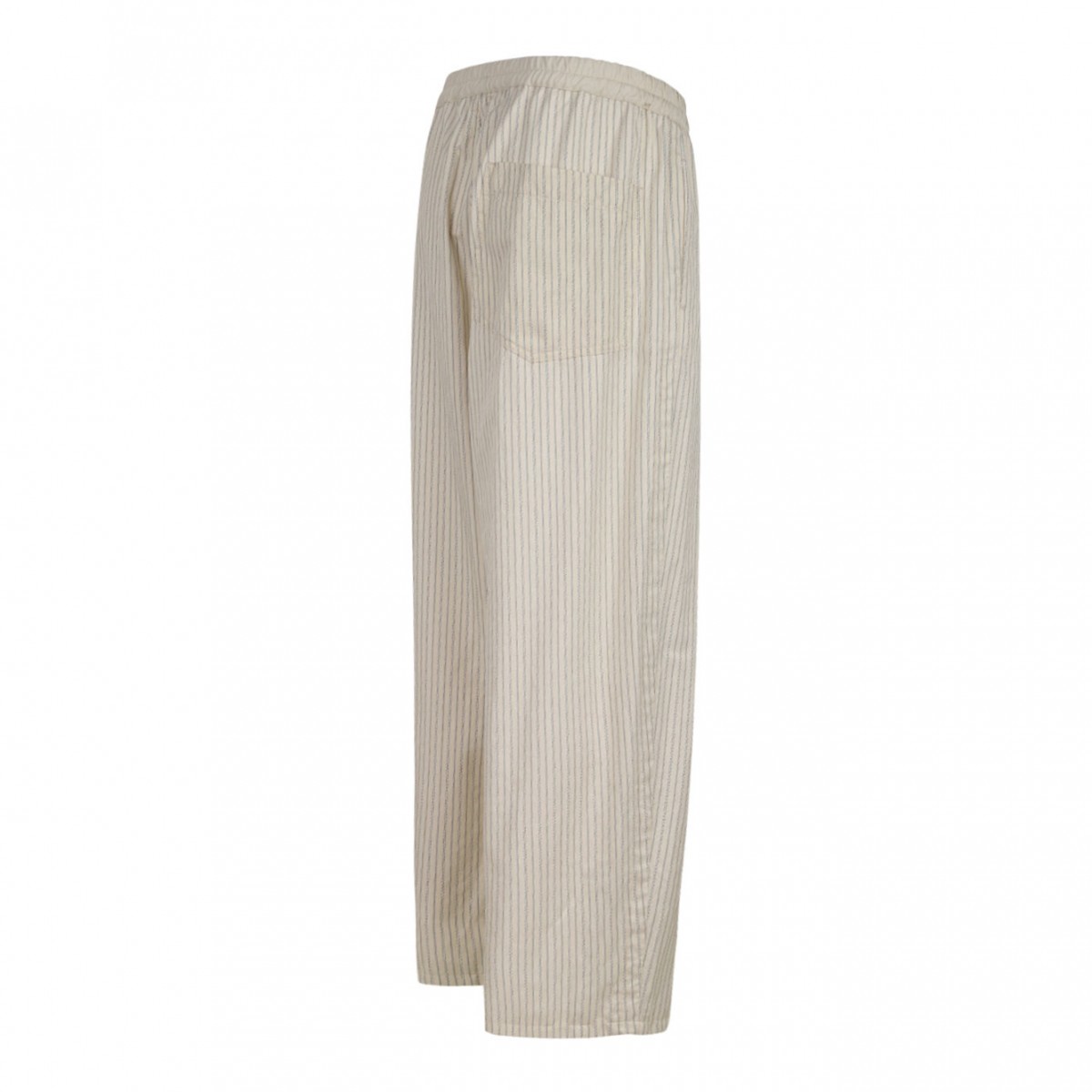 Light Beige Pinstripe Trousers