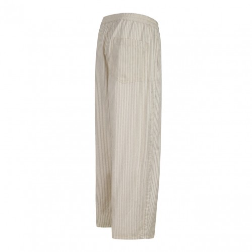 Light Beige Pinstripe Trousers