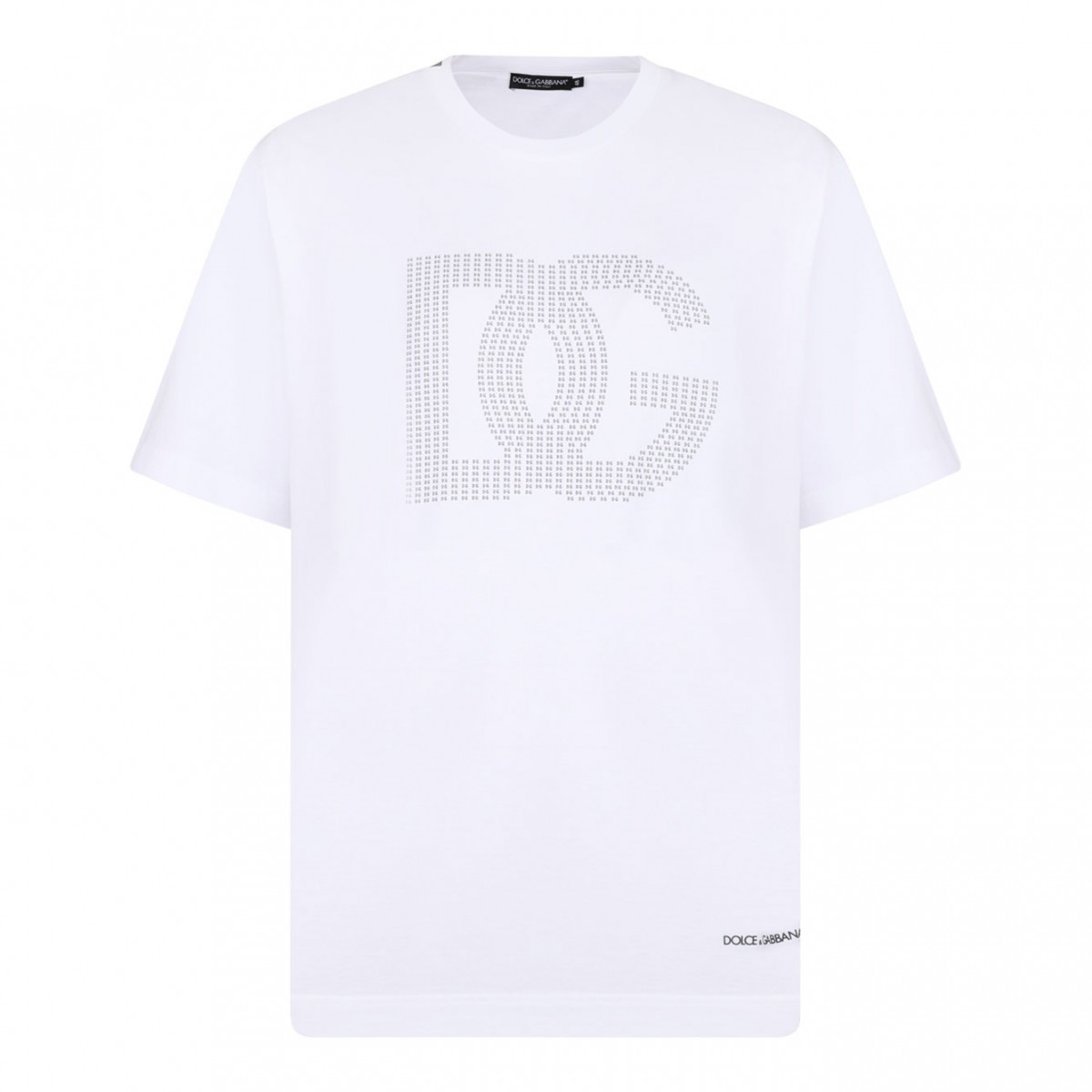White Logo Print T-Shirt
