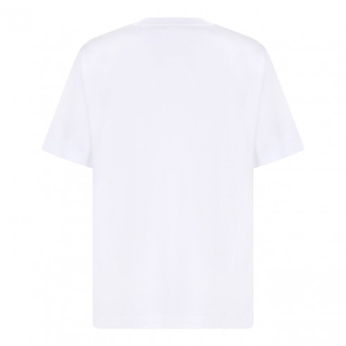 White Logo Print T-Shirt 2