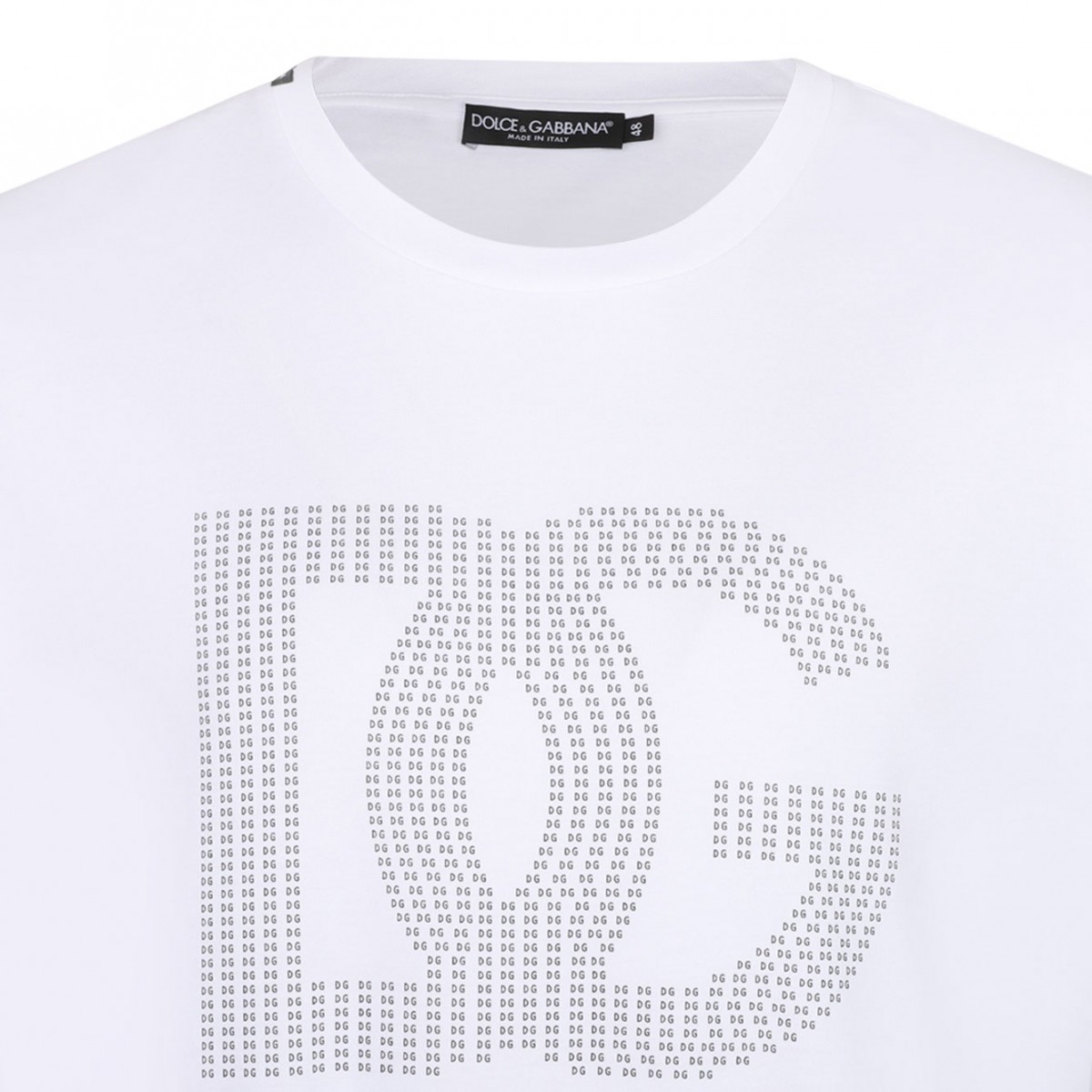 White Logo Print T-Shirt