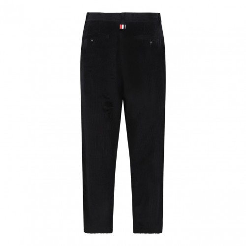 Black Corduroy Unconstructed Trousers 2