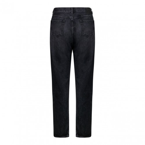 Off White Black Straight Jeans