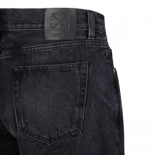 Off White Black Straight Jeans