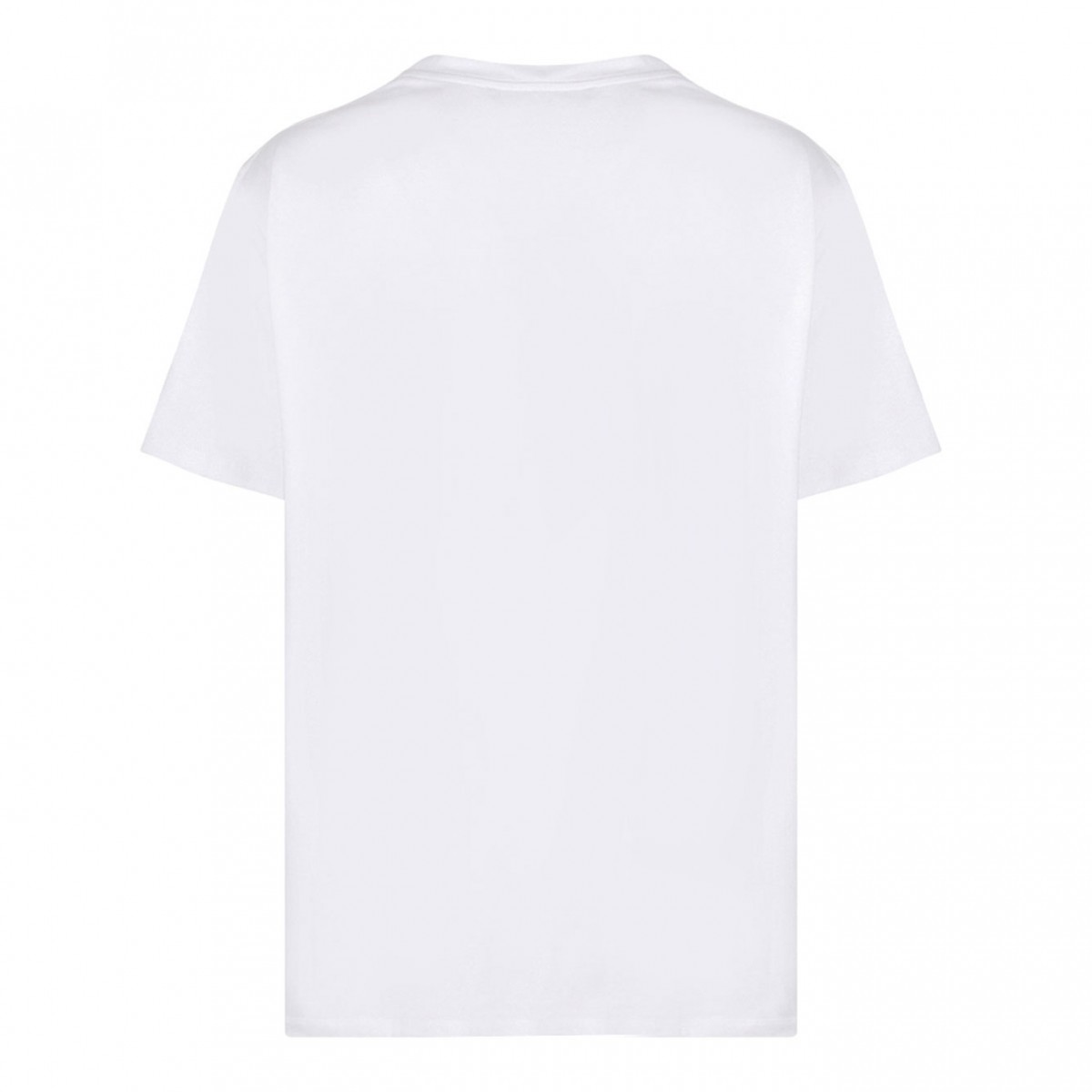 White Logo Print T-Shirt