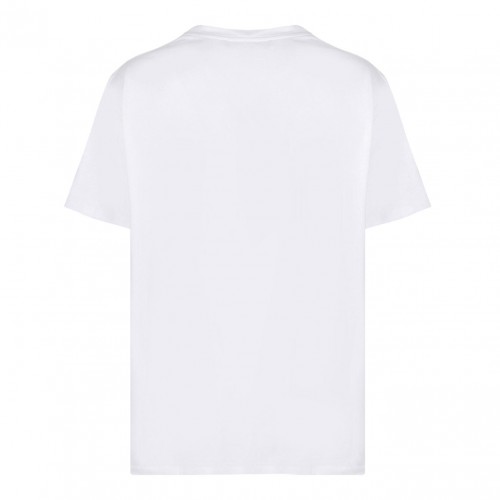 White Logo Print T-Shirt