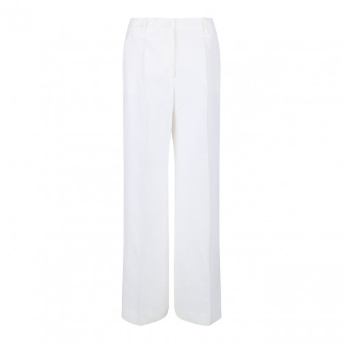 Ivory White Tailored Trousers
