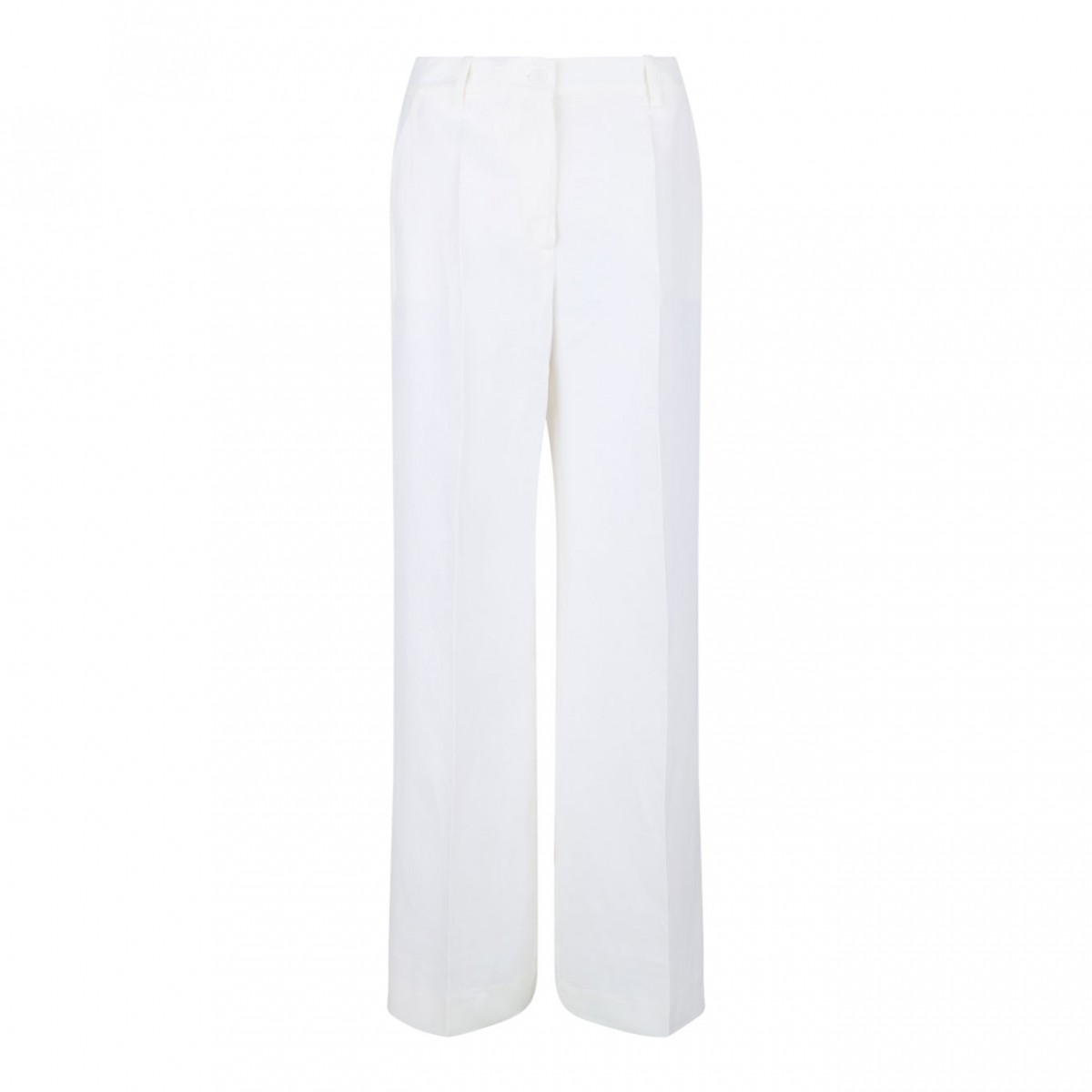 Ivory White Tailored Trousers