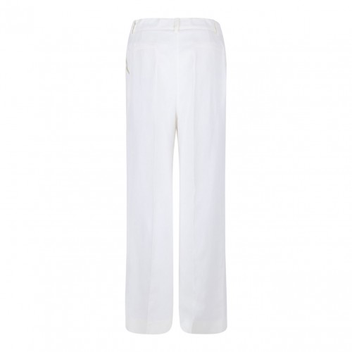 Ivory White Tailored Trousers