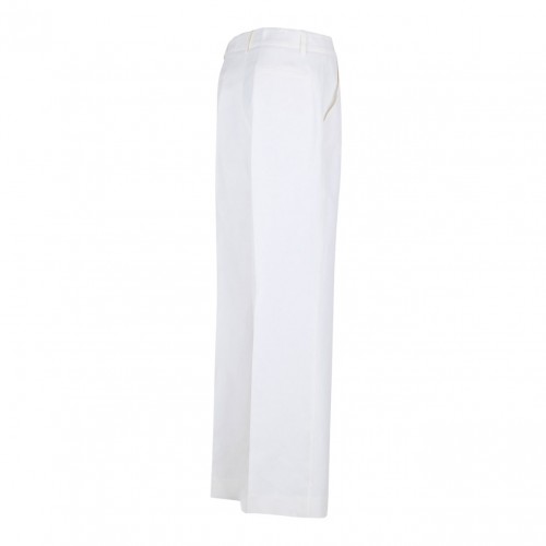 Ivory White Tailored Trousers