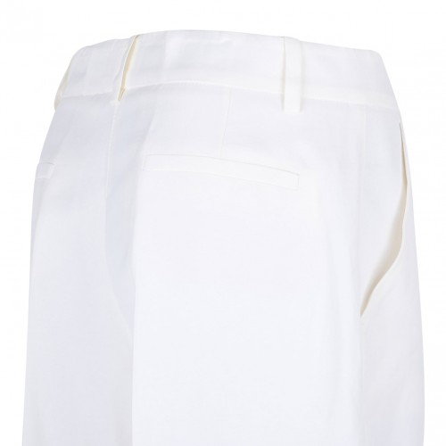 Ivory White Tailored Trousers
