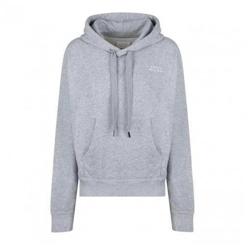 Grey Syla Embroidered Logo Hoodie