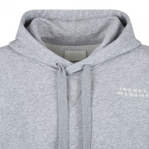 Grey Syla Embroidered Logo Hoodie
