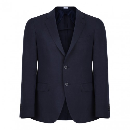 Navy Blue Single Breasted Suit
