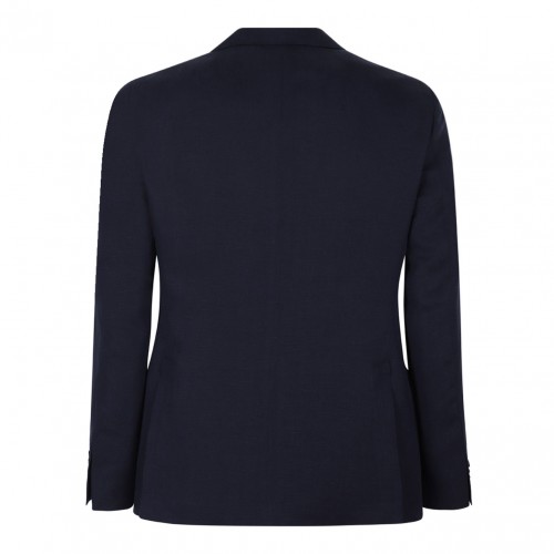 Navy Blue Single Breasted Suit