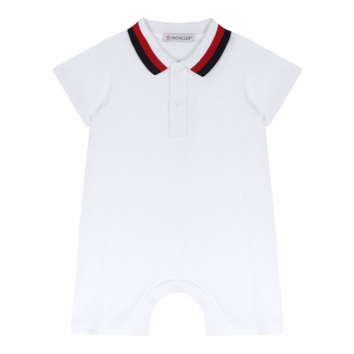 White Logo Patch Body Suit