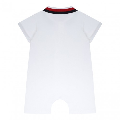 White Logo Patch Body Suit 2