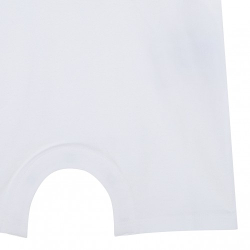 White Logo Patch Body Suit