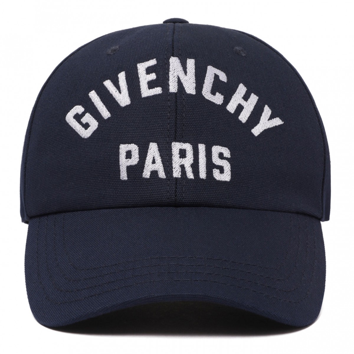 Navy Blue Embroidered Cap