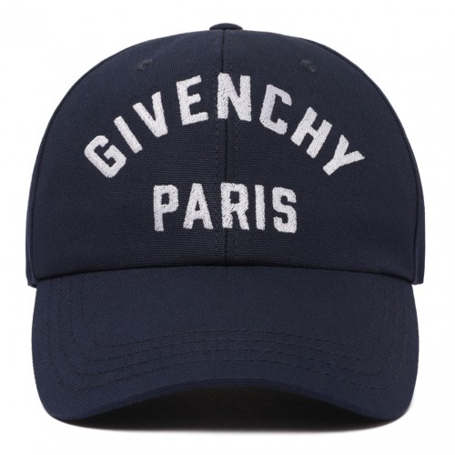 Navy Blue Embroidered Cap