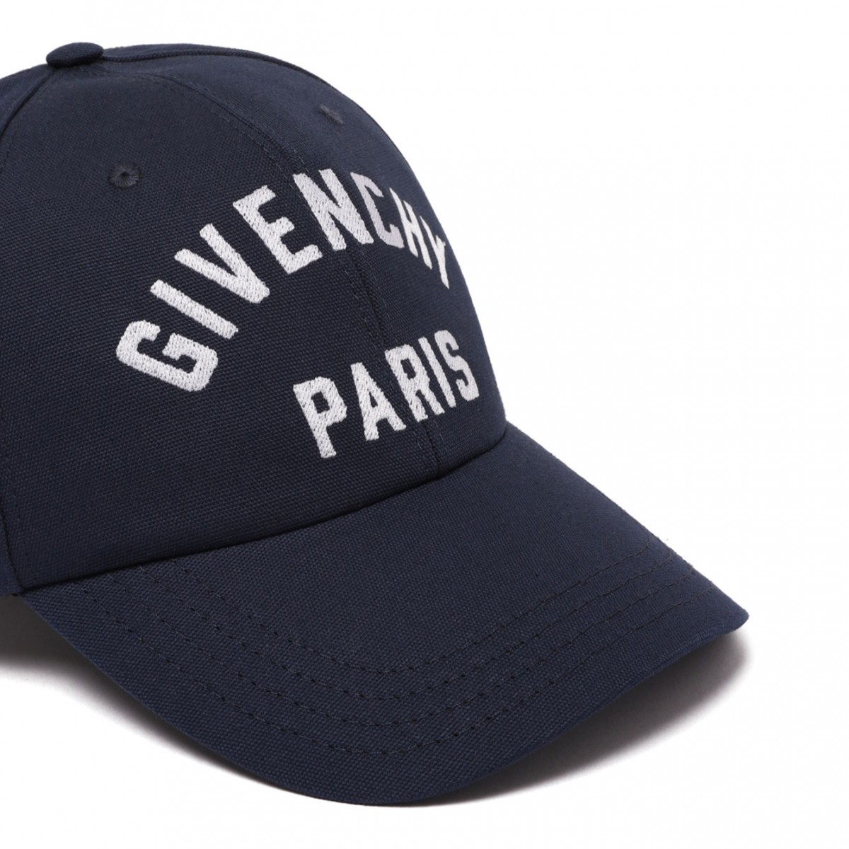 Navy Blue Embroidered Cap