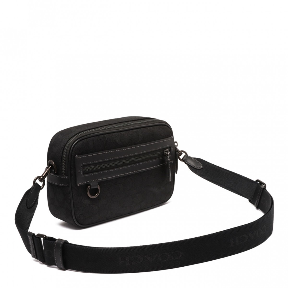 Black Theo Jacquard Signature Camera Bag