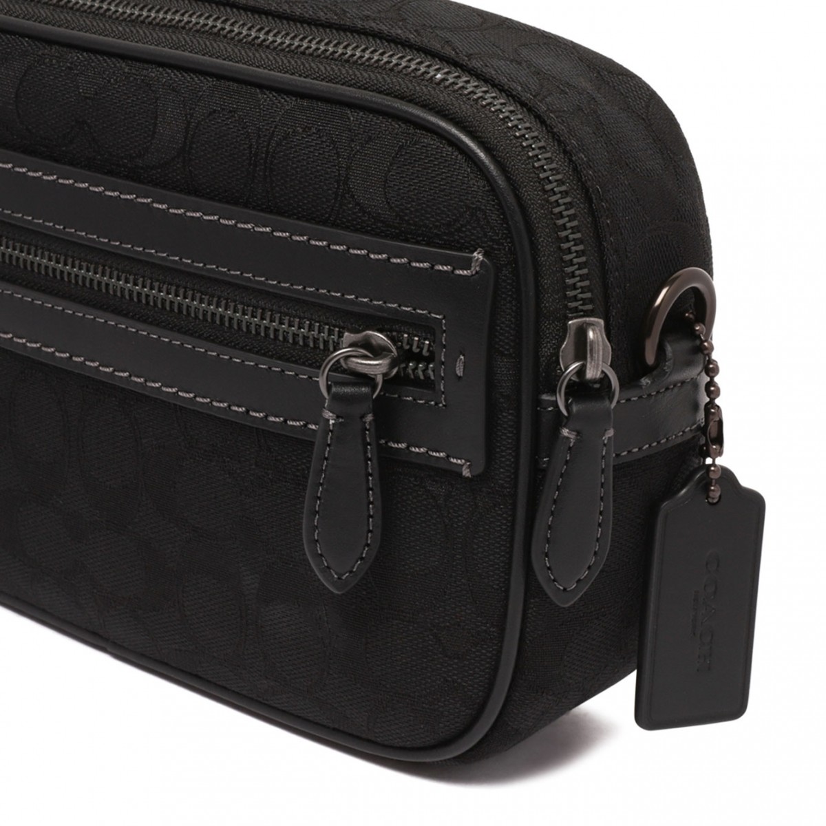 Black Theo Jacquard Signature Camera Bag