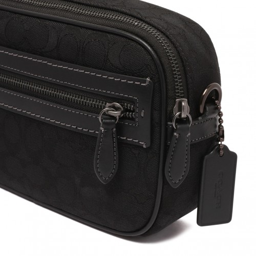 Black Theo Jacquard Signature Camera Bag