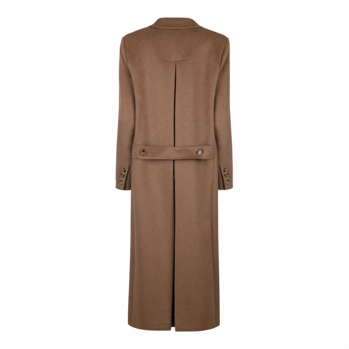 Camel Brown Double Breasted Coat