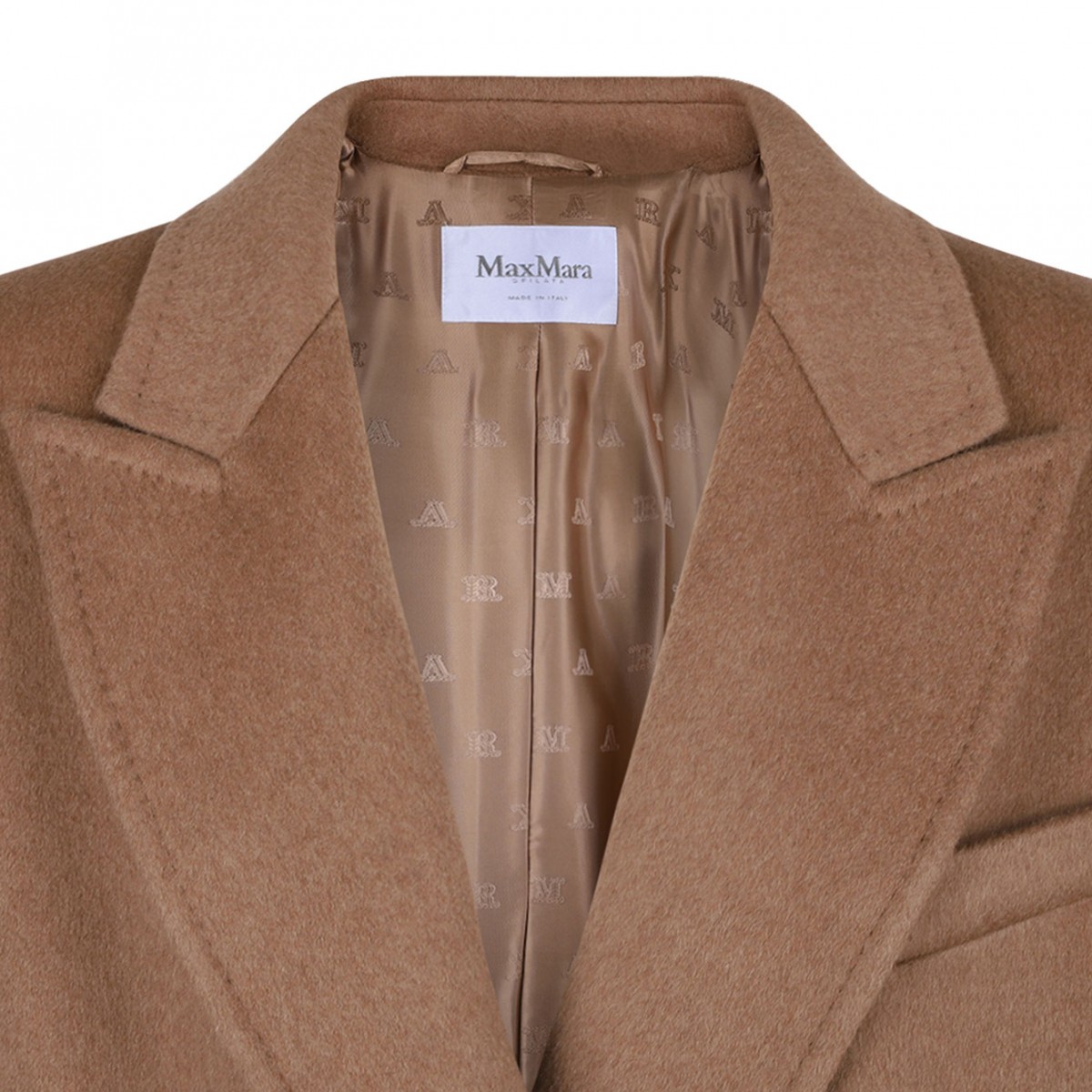 Camel Brown Double Breasted Coat