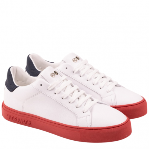 Sky Blue and Red Sneakers 2