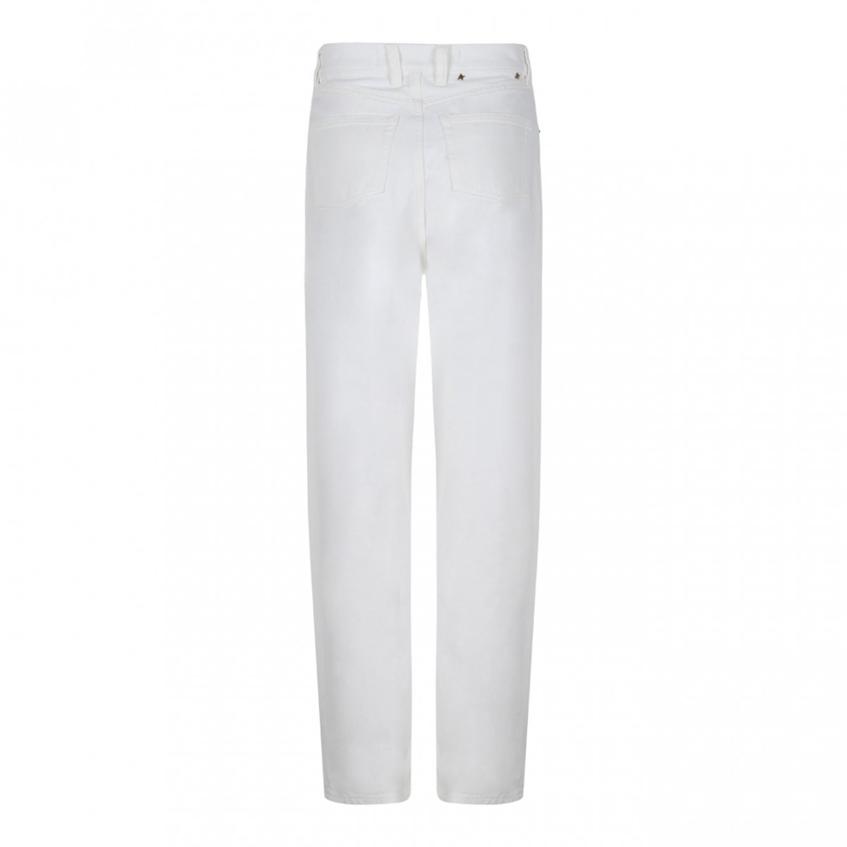 White Straight Leg Jeans
