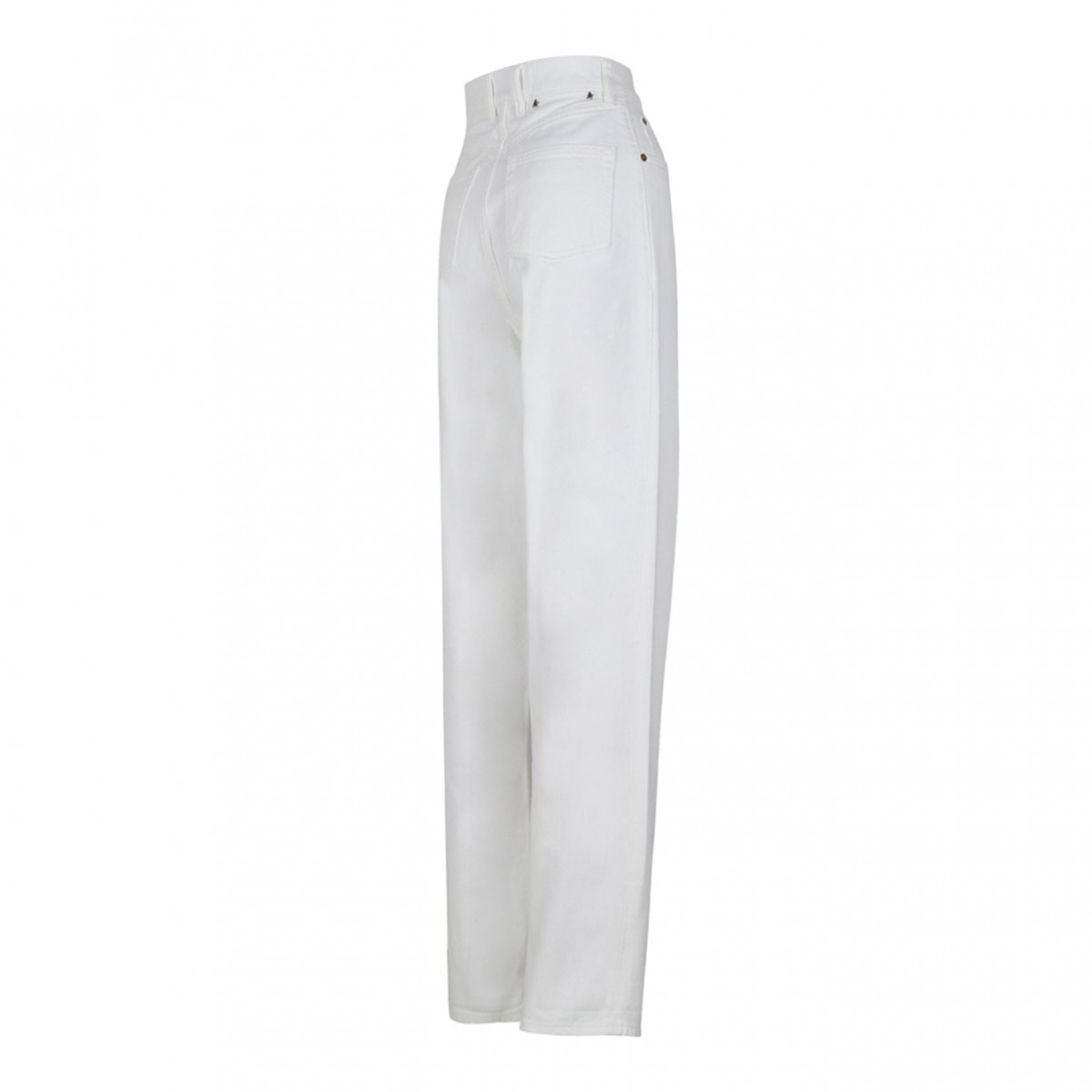 White Straight Leg Jeans