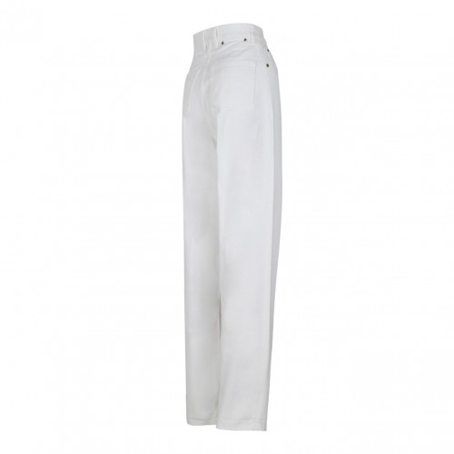 White Straight Leg Jeans