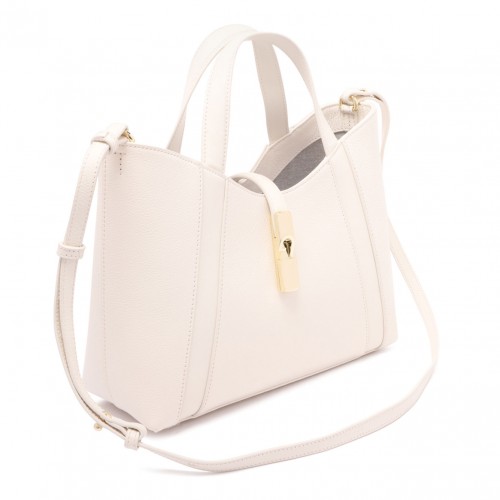 Cream White Goccia S Tote Bag