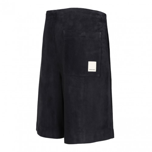 Black Suede Shorts