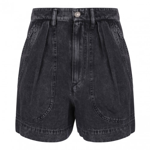 Black Noemia Denim Shorts