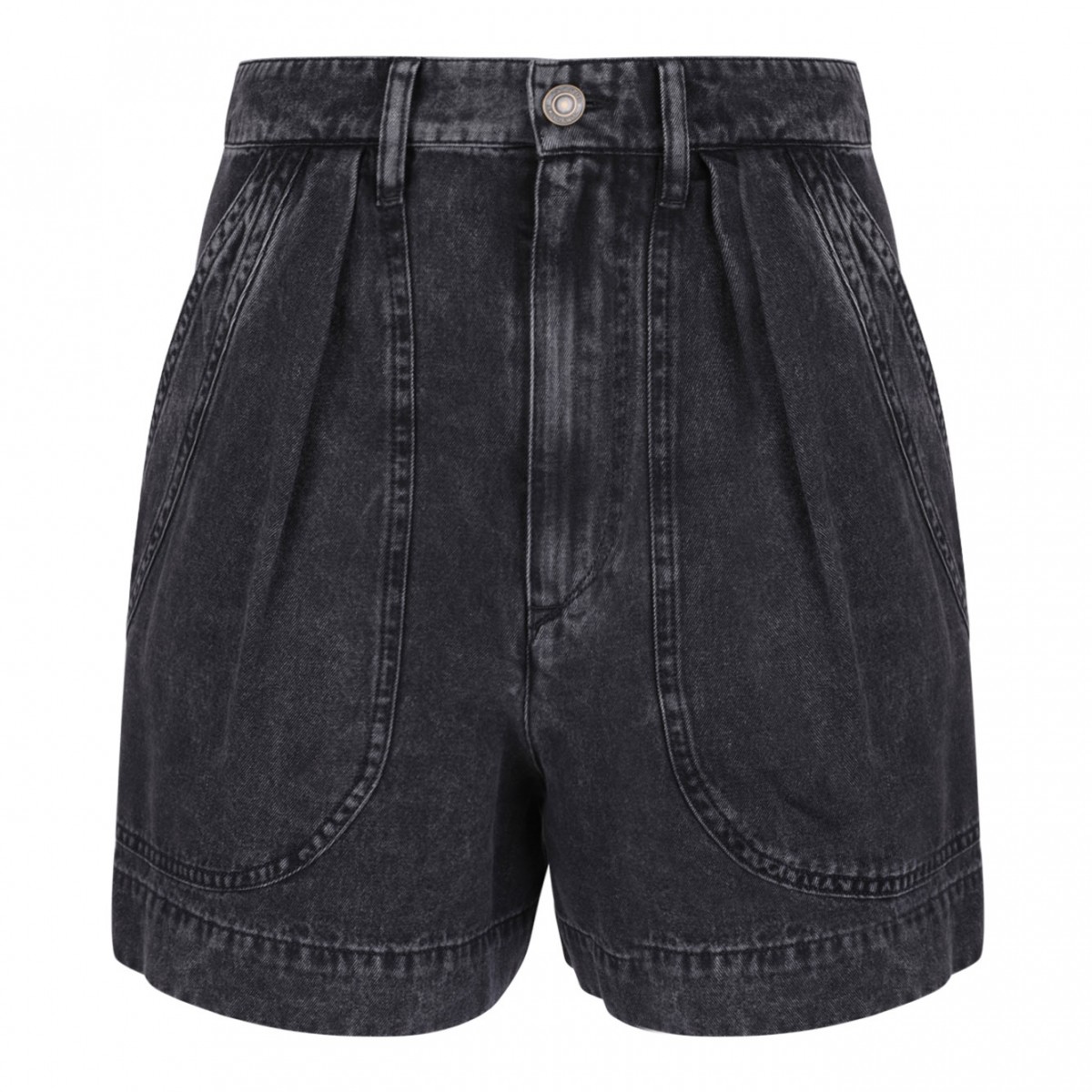 Black Noemia Denim Shorts