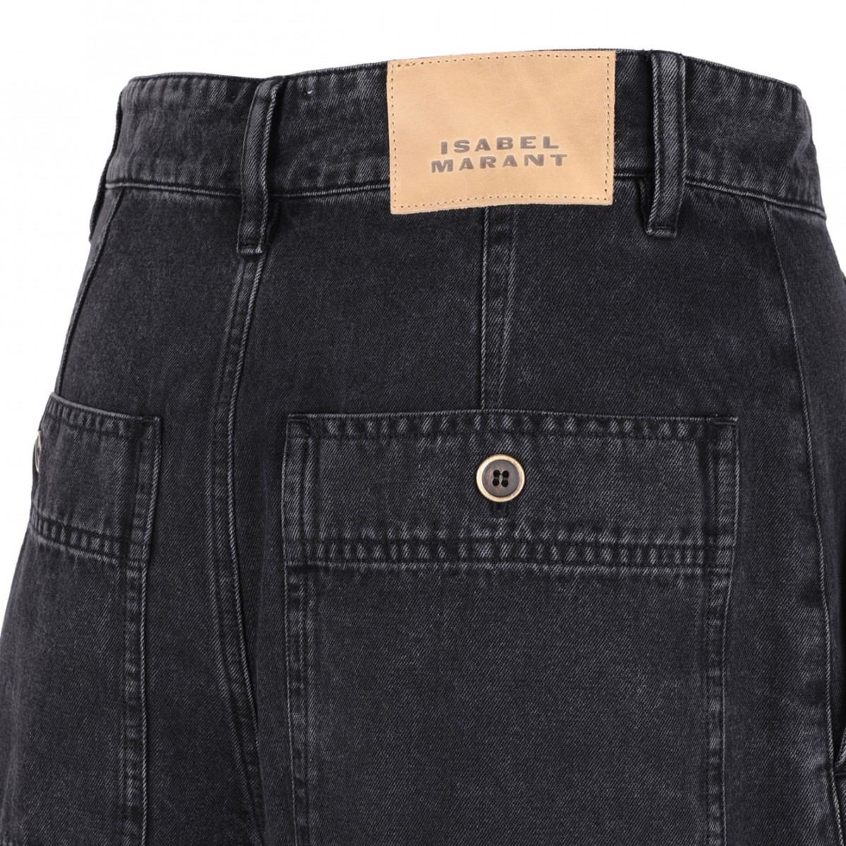 Black Noemia Denim Shorts