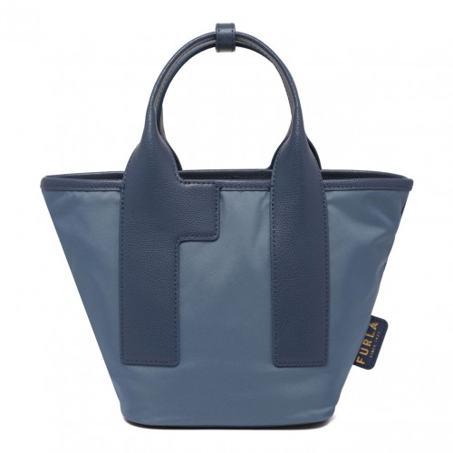 Light Blue Piuma S Tote Bag