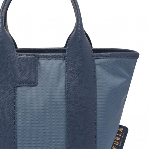 Light Blue Piuma S Tote Bag