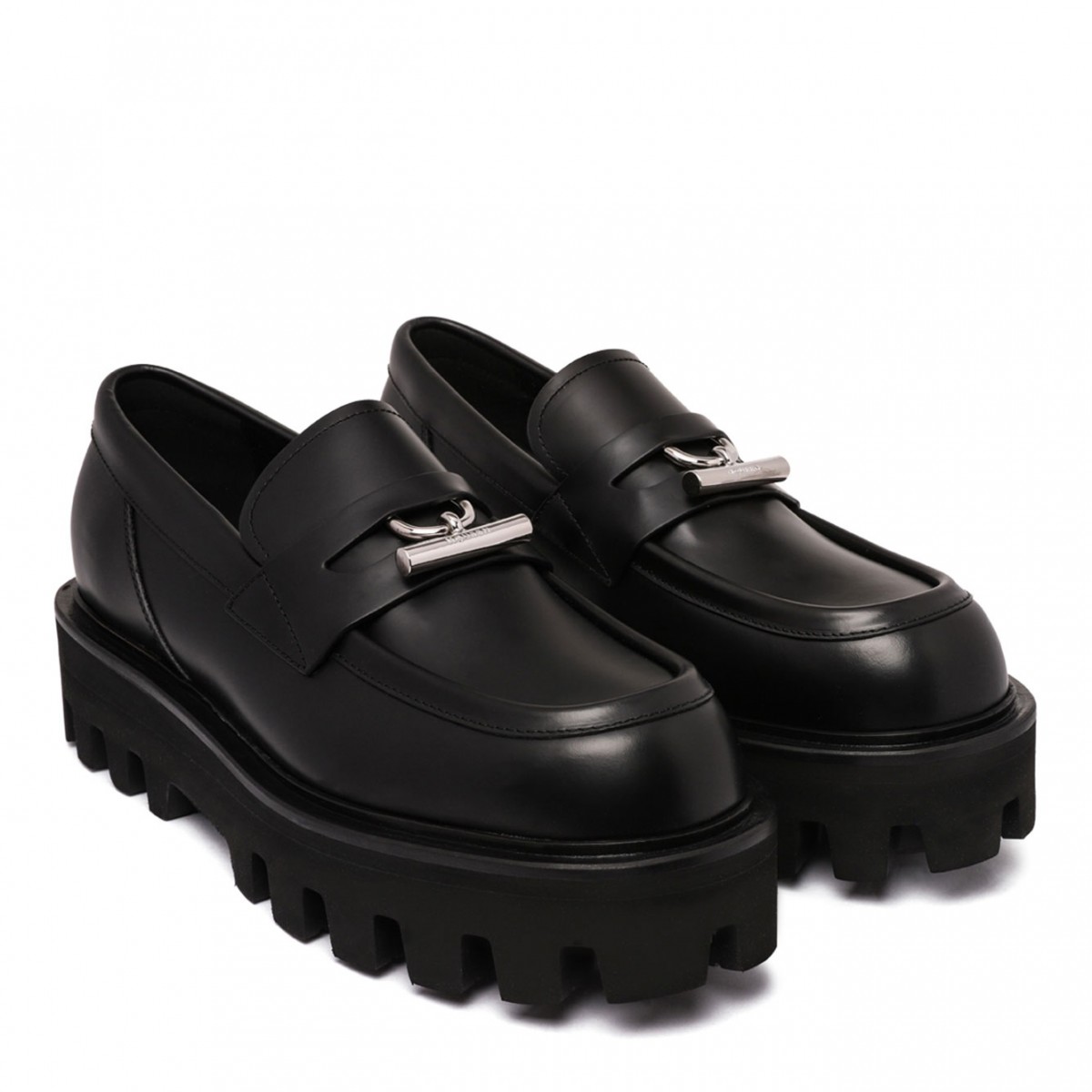 Black T-Bar Parachute Loafer