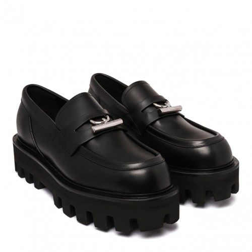 Black T-Bar Parachute Loafer