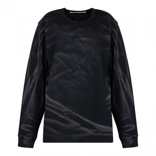 Black Logo Embossed T-Shirt