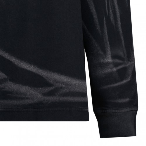 Black Logo Embossed T-Shirt