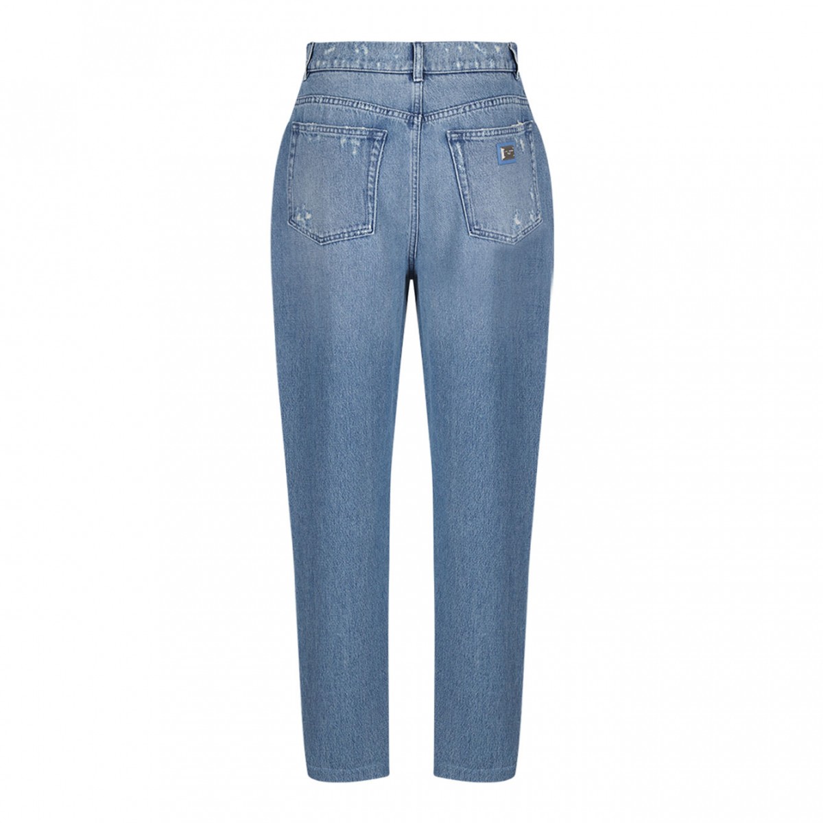 Blue Mini Ripped Jeans