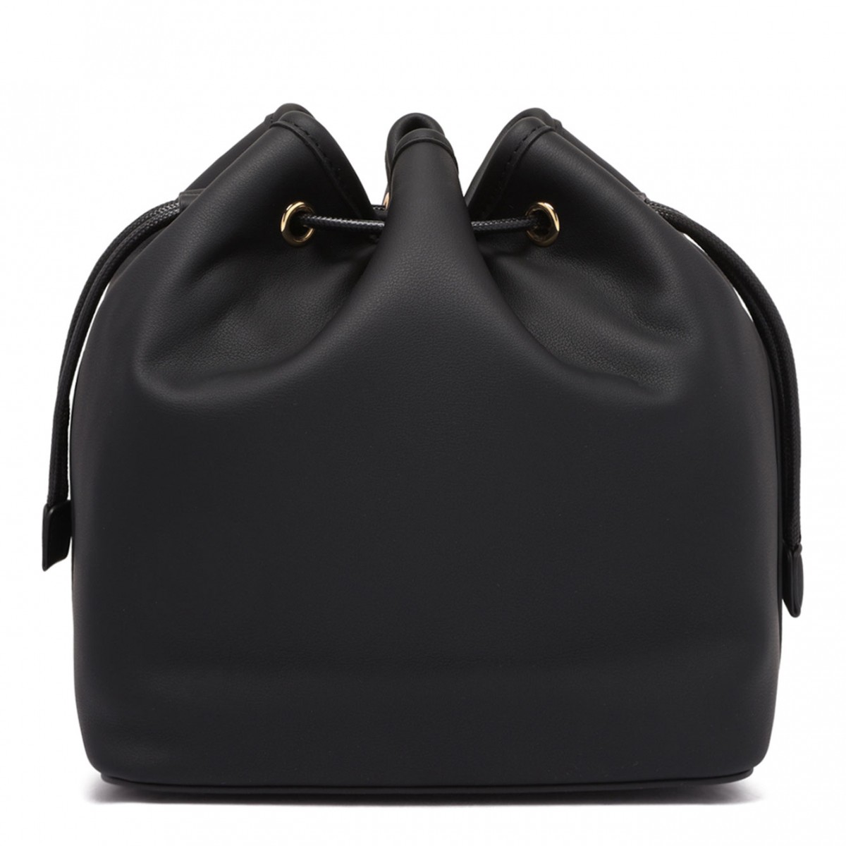 Black Logo Lettering Bucket Bag