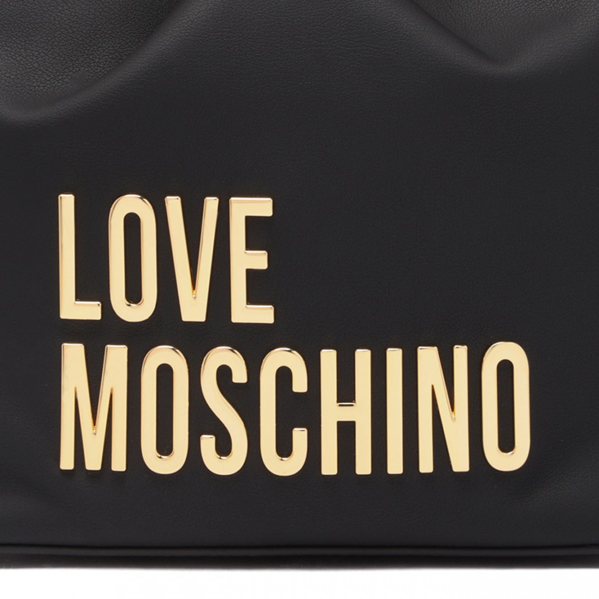 Black Logo Lettering Bucket Bag